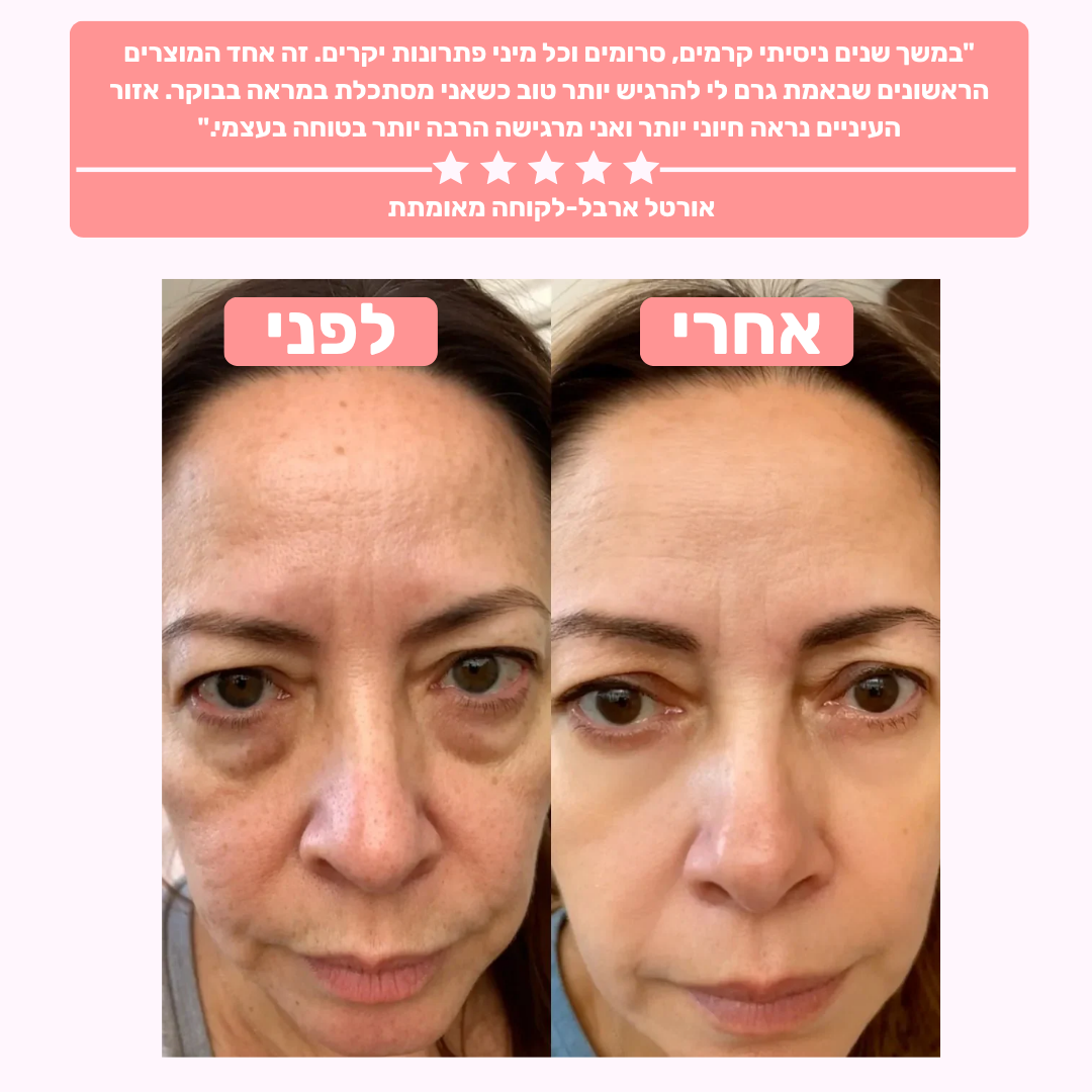 GLOW-מכשיר לעיסוי וטיפוח אזור העיניים למראה רענן וזוהר יותר